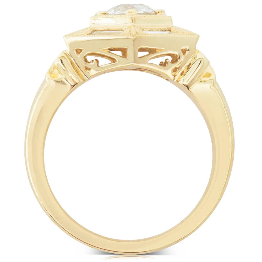 18ct Yellow Gold .86ct Diamond Ring