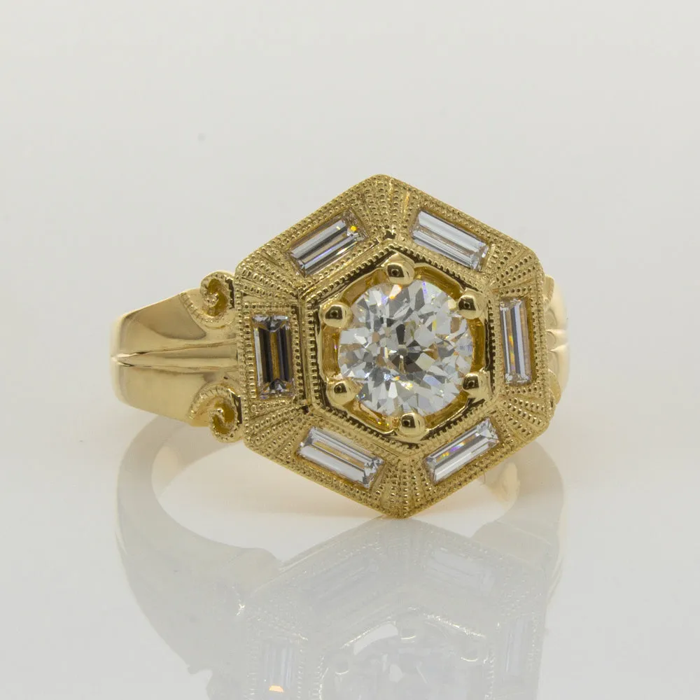 18ct Yellow Gold .86ct Diamond Ring