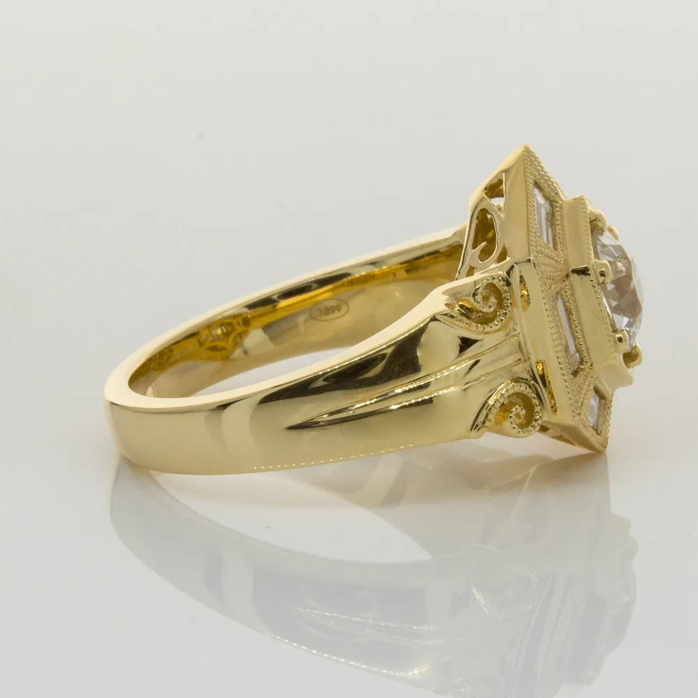 18ct Yellow Gold .86ct Diamond Ring