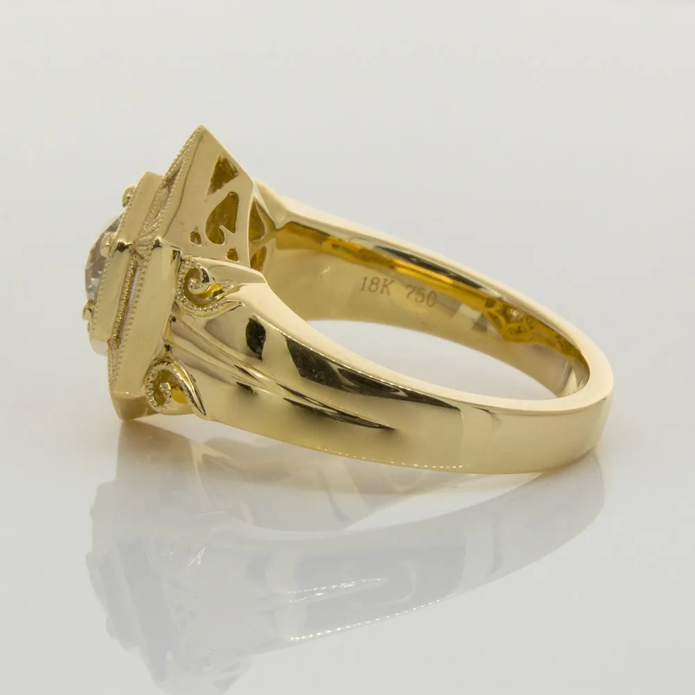 18ct Yellow Gold .86ct Diamond Ring