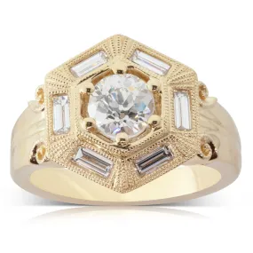 18ct Yellow Gold .86ct Diamond Ring