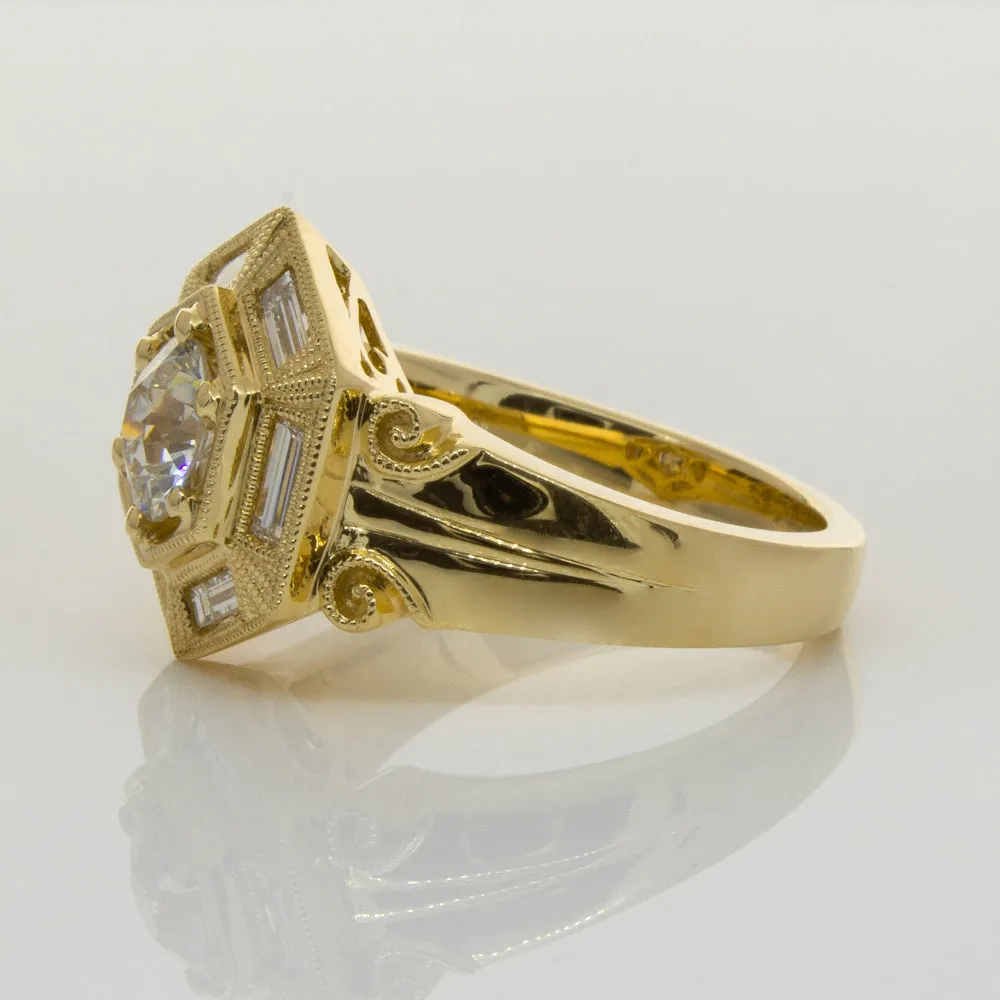 18ct Yellow Gold .86ct Diamond Ring