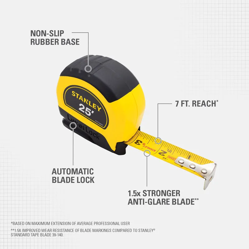 25 Foot Leverlock Tape Measure 30-825M 2116564