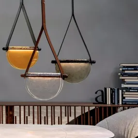 Avgi Leather Pendant Light