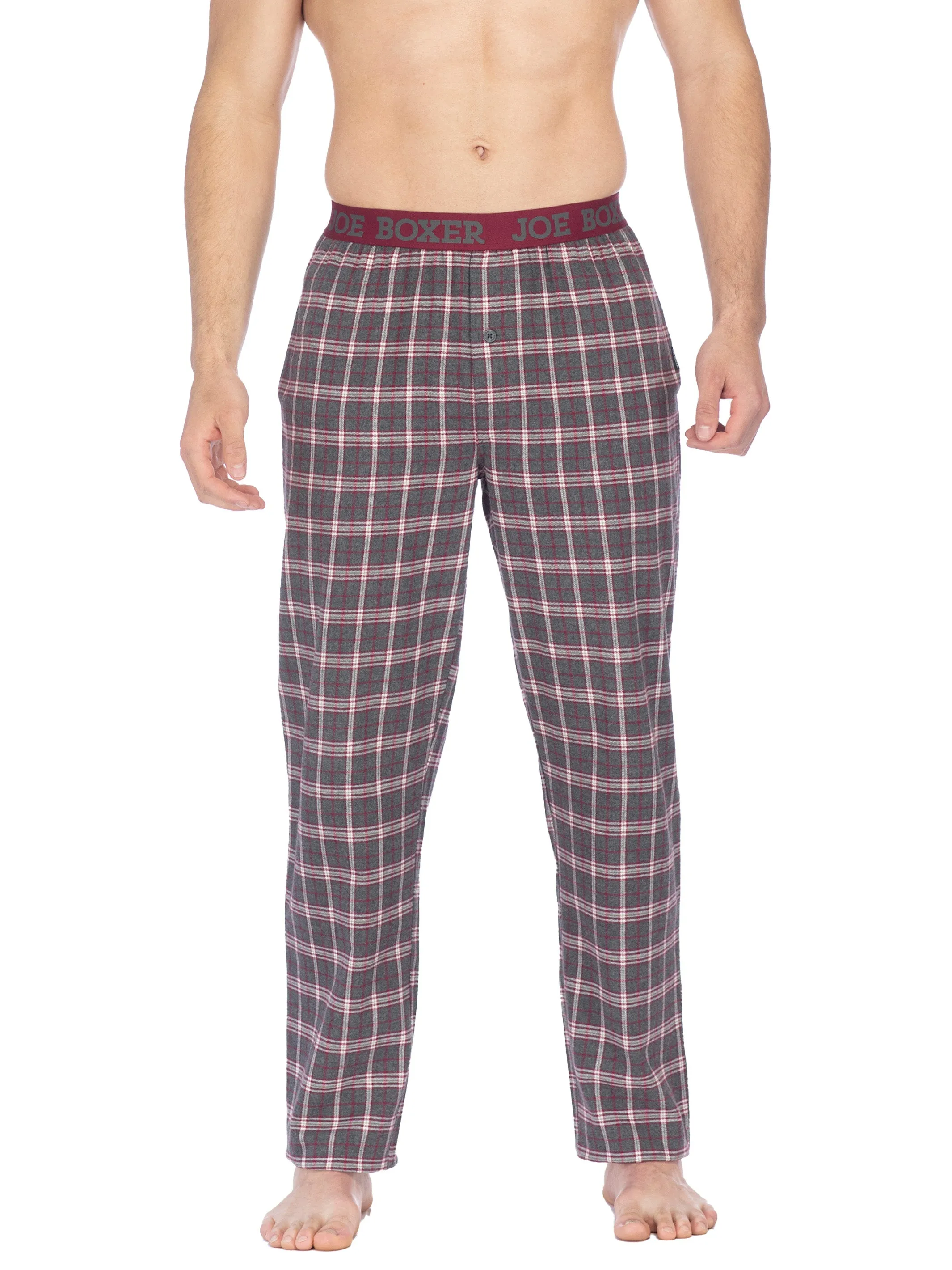 CLASSIC FLANNEL PANT | GREY RED PLAID