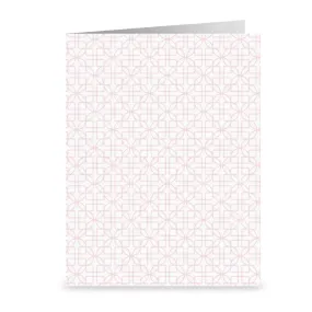 D&D Lattice Greeting Cards - Pink