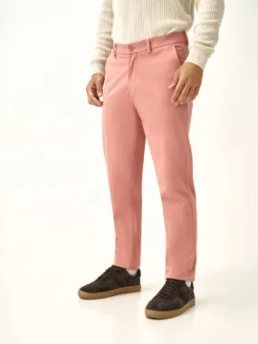 Dive Pink Slim Fit Stretch Chino Pants