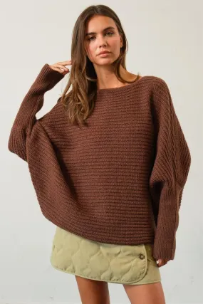 Doreen Dolman Sleeve Oversized Sweater