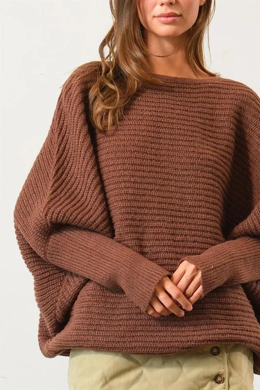 Doreen Dolman Sleeve Oversized Sweater