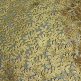 FERN LEAF - BURNOUT VELVET DRAPERY & UPHOLSTERY FABRIC BY THE YARD