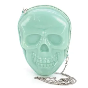 Glow in the Dark Skull Head Crossbody  in Vinyl