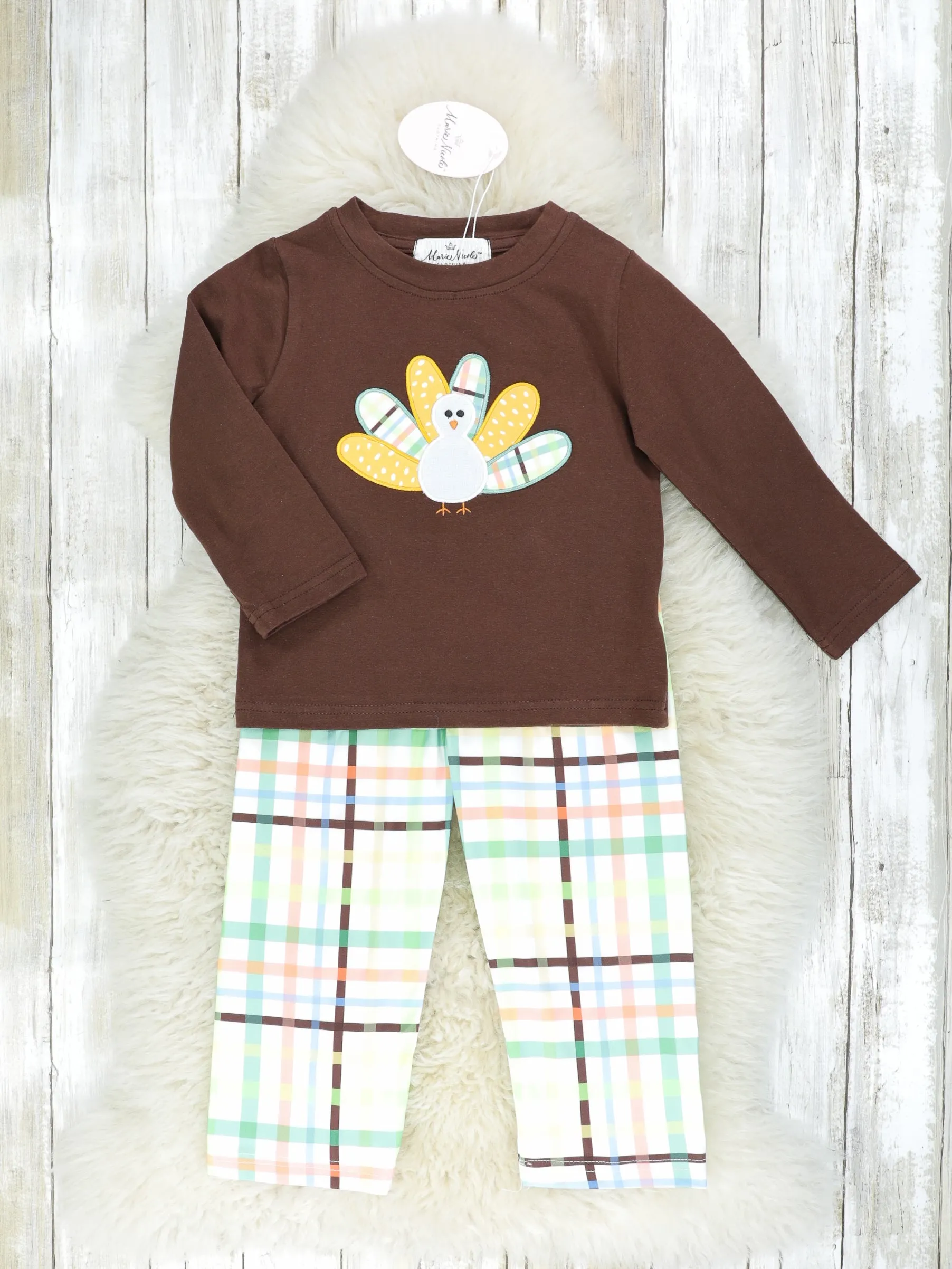 Green Plaid Turkey Outfit