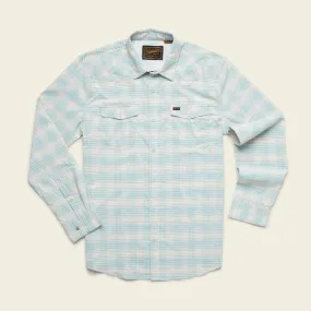 H Bar B Tech Longsleeve - Eason Plaid : Seafoam