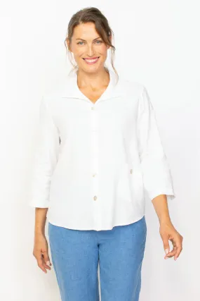 Habitat, 41535 Pleat Back Pocket Shirt, White