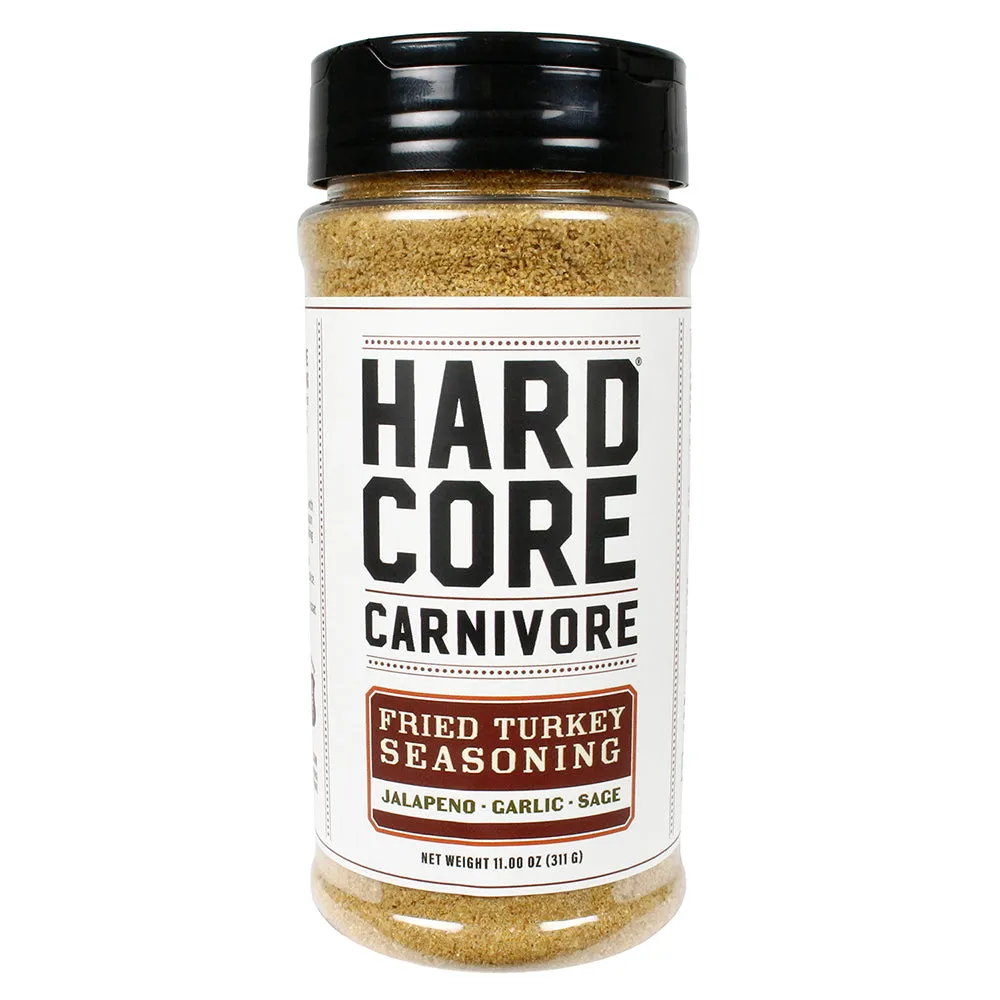 Hardcore Carnivore Limited Time Fried Turkey Seasoning MSG Free Gluten Free 11oz