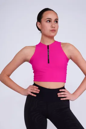 Iconic Crop Top in Fuchsia