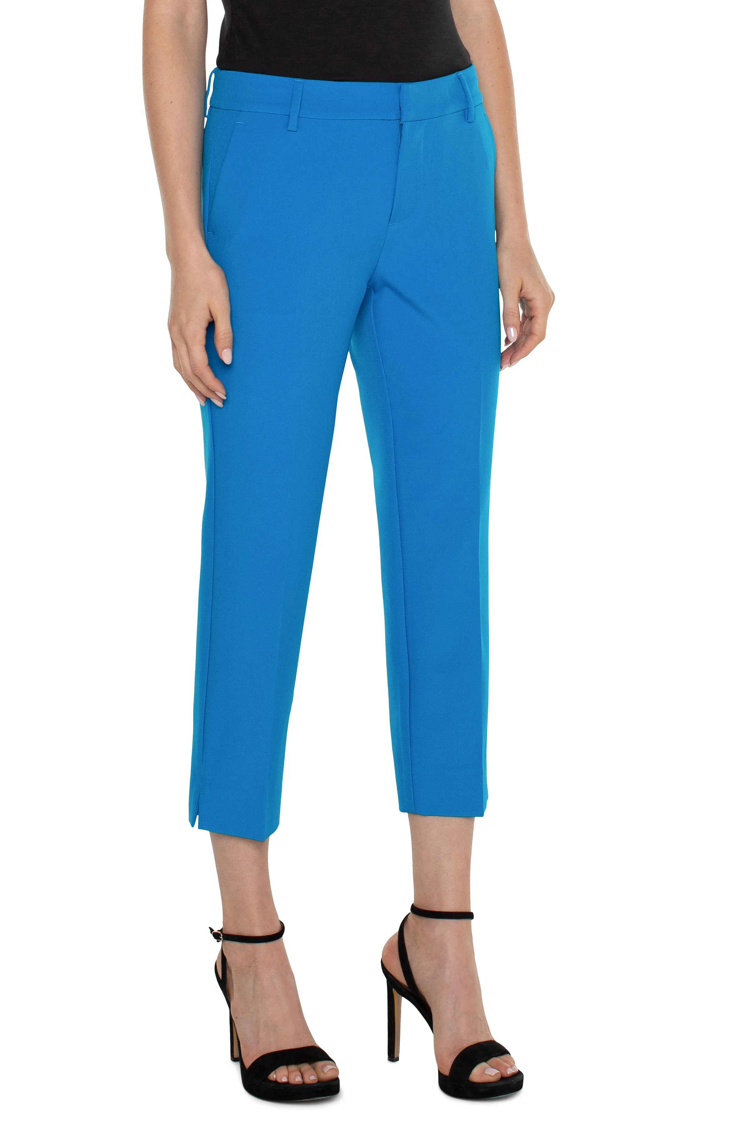 KELSEY CROP TROUSER WITH SIDE SLIT