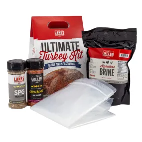 Lane's Ultimate Turkey Brine and Seasoning Kit Expertly Paired Seasonings No MSG