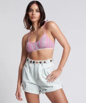 Lola Mesh Bralette - Geo Tech