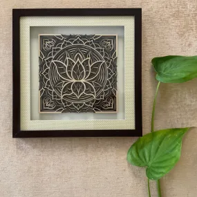 Lotus Wooden Mandala Wall Decor - Wall hanging