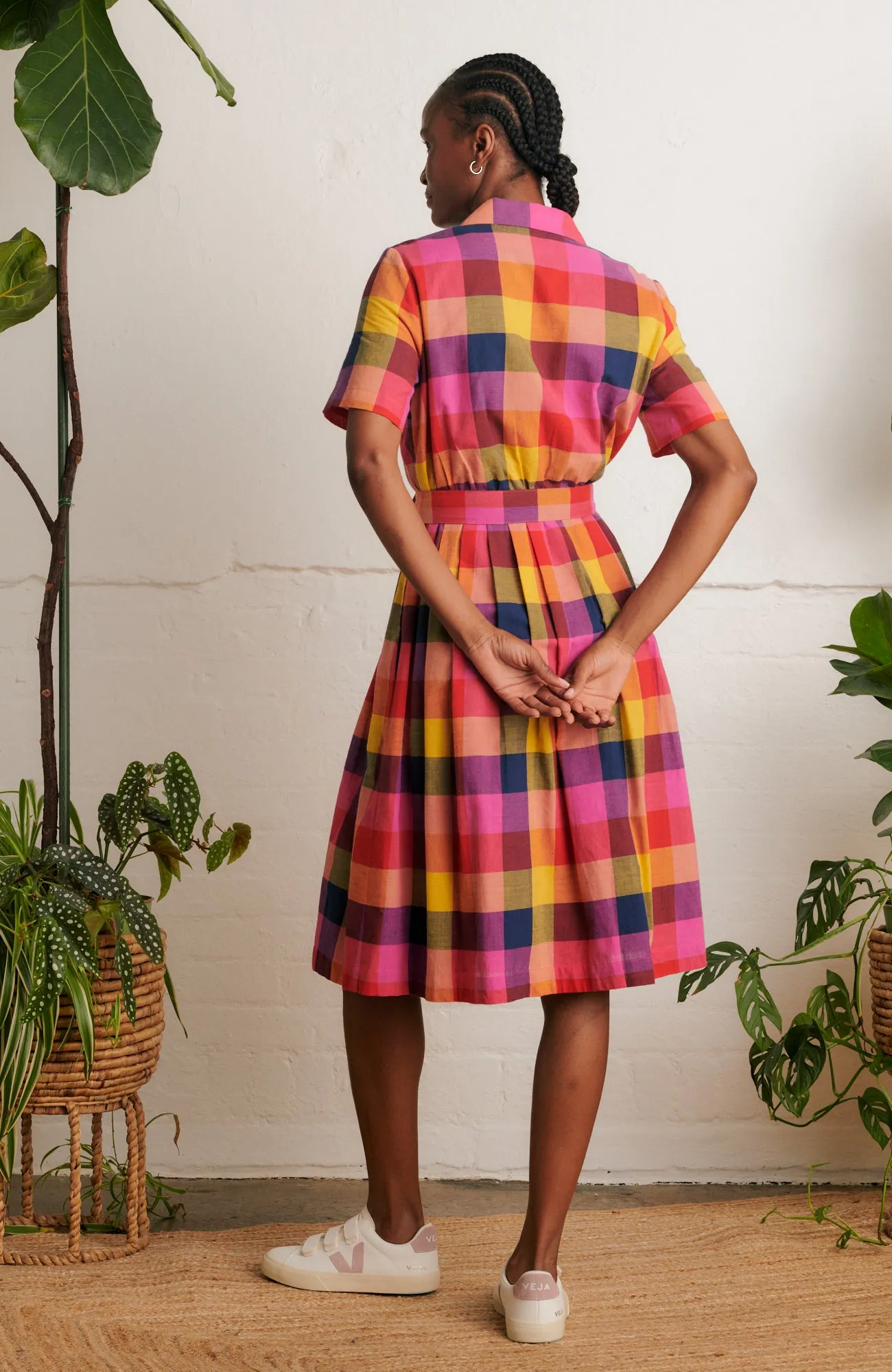 May Jaipur Plaid Dress