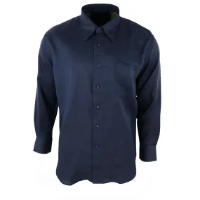 Men's Linen Summer Shirt Breathable Fabric Classic Full Sleeve