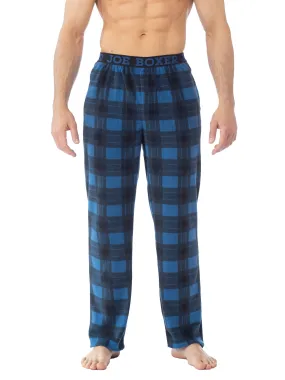 MICROFLEECE PRINTED PANT | NAVY BLUE PLAID