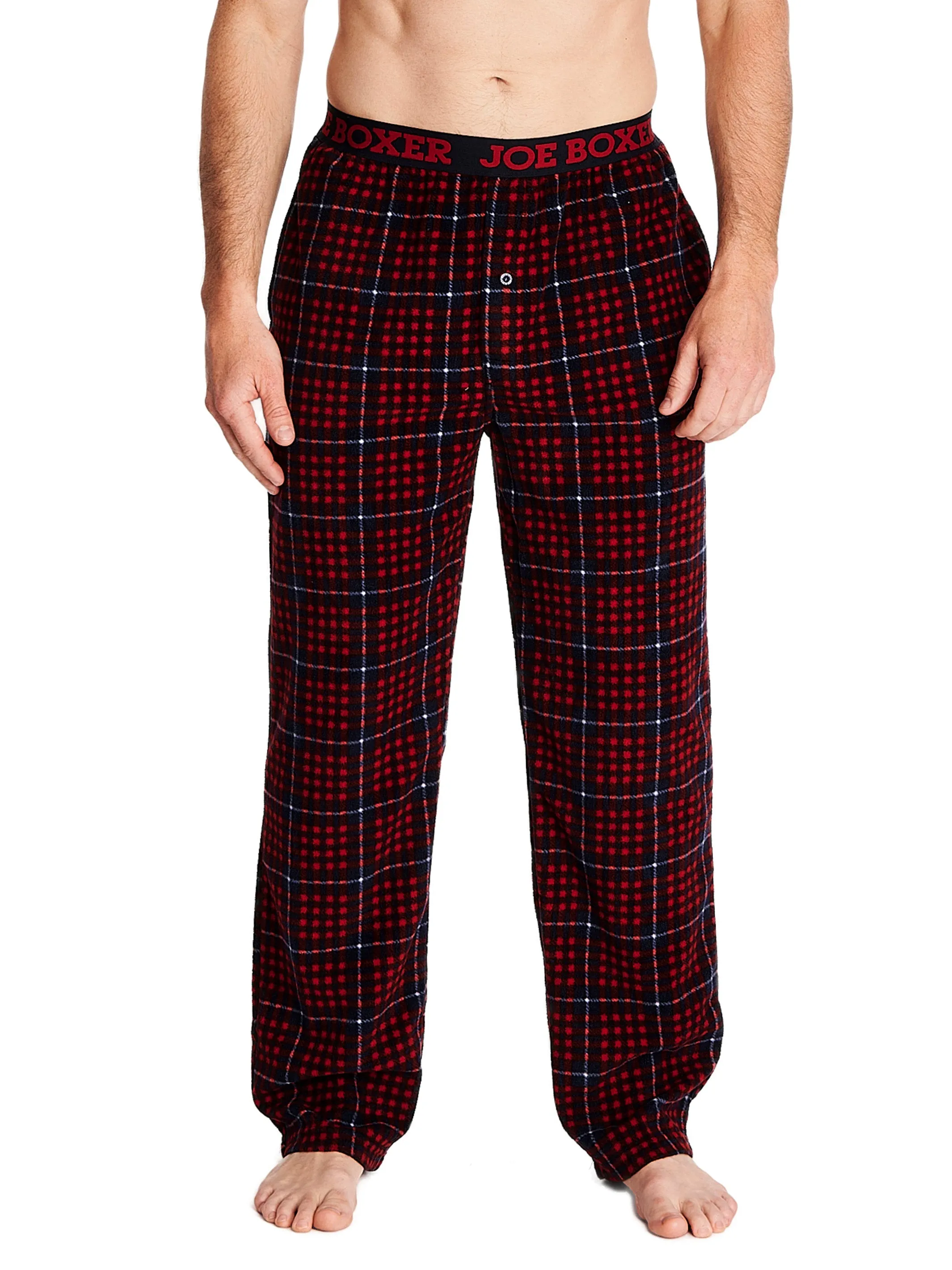 MICROFLEECE PRINTED PANT | RIBBON RED PLAID