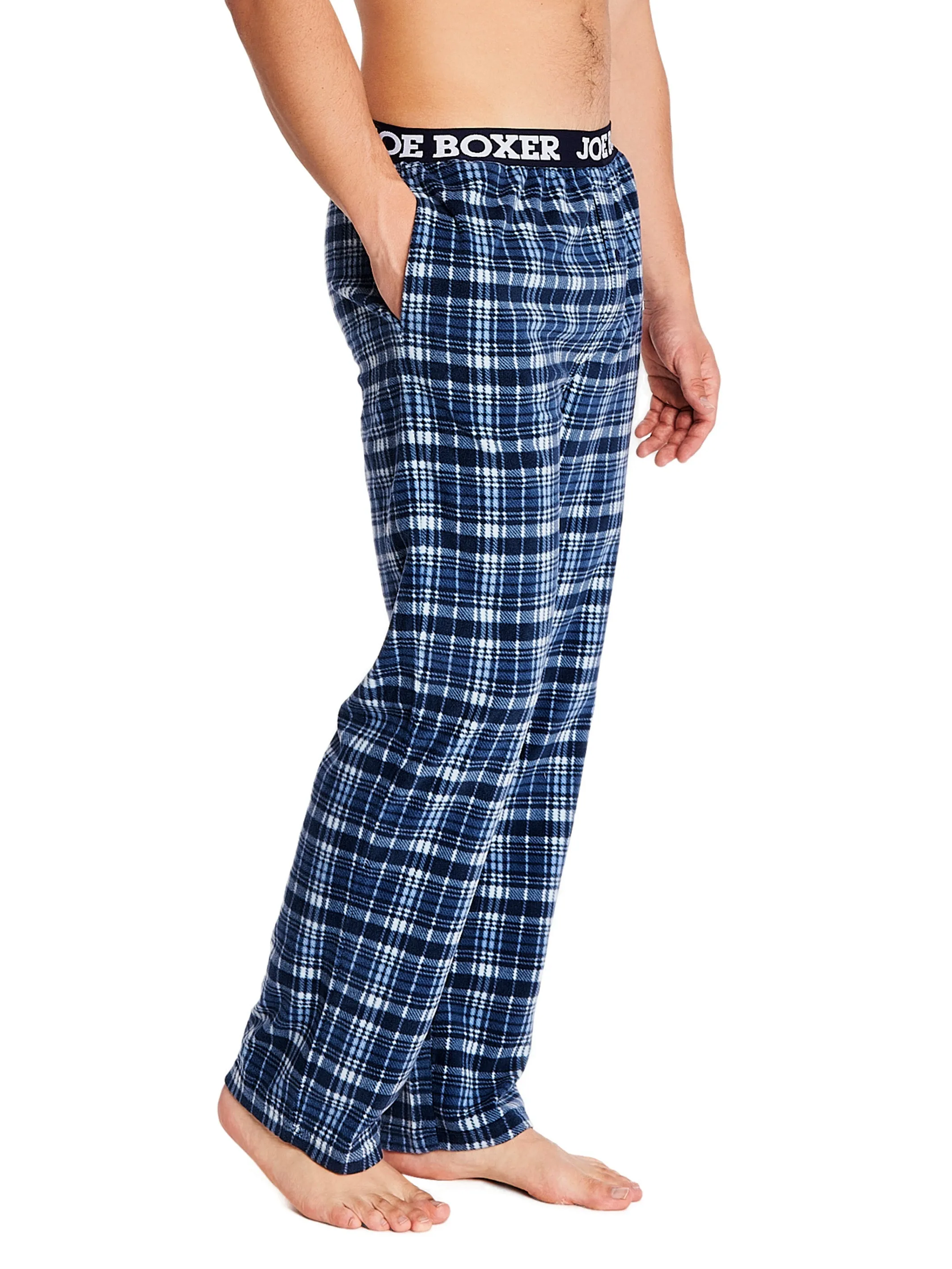 MICROFLEECE PRINTED PANT | TRUE BLUE PLAID