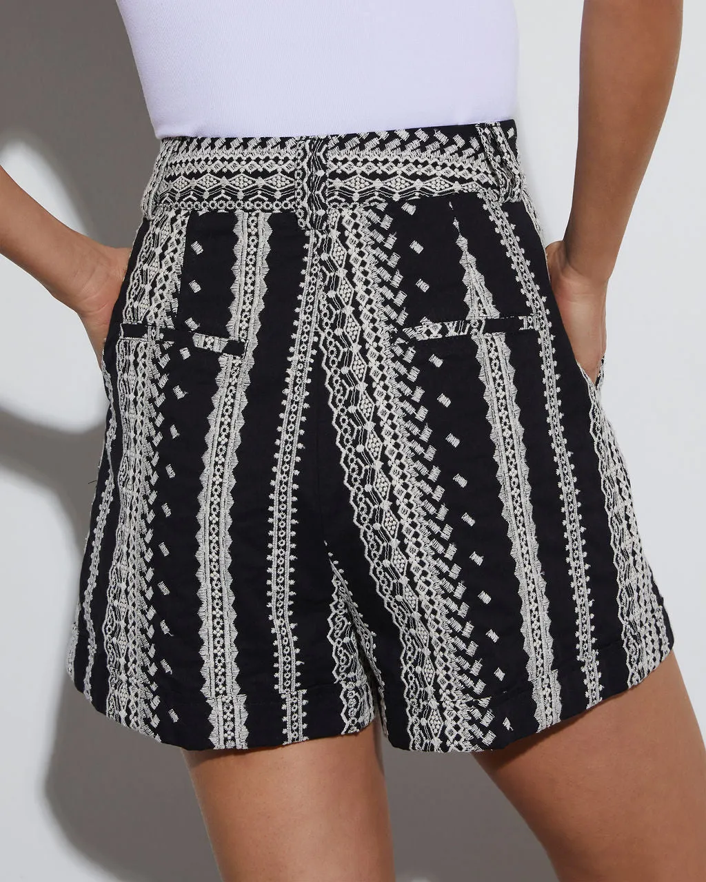 Millie Striped Pocketed Shorts