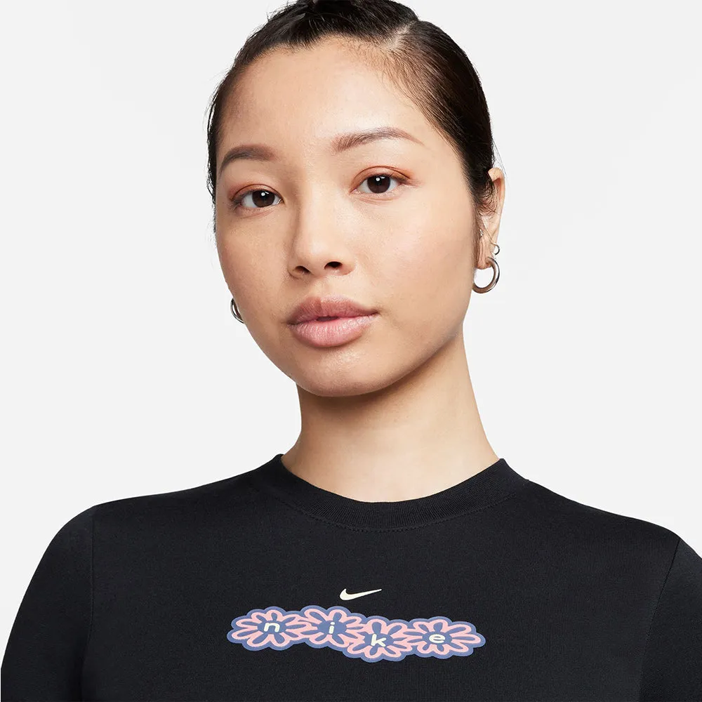 Áo Crop-Top Nữ Nike Sportswear - Đen