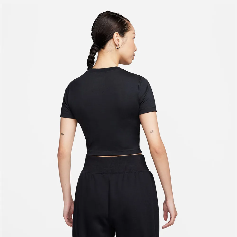 Áo Crop-Top Nữ Nike Sportswear - Đen