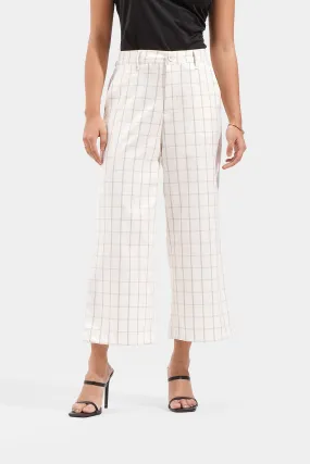 Plaid Cropped Cozy Pants