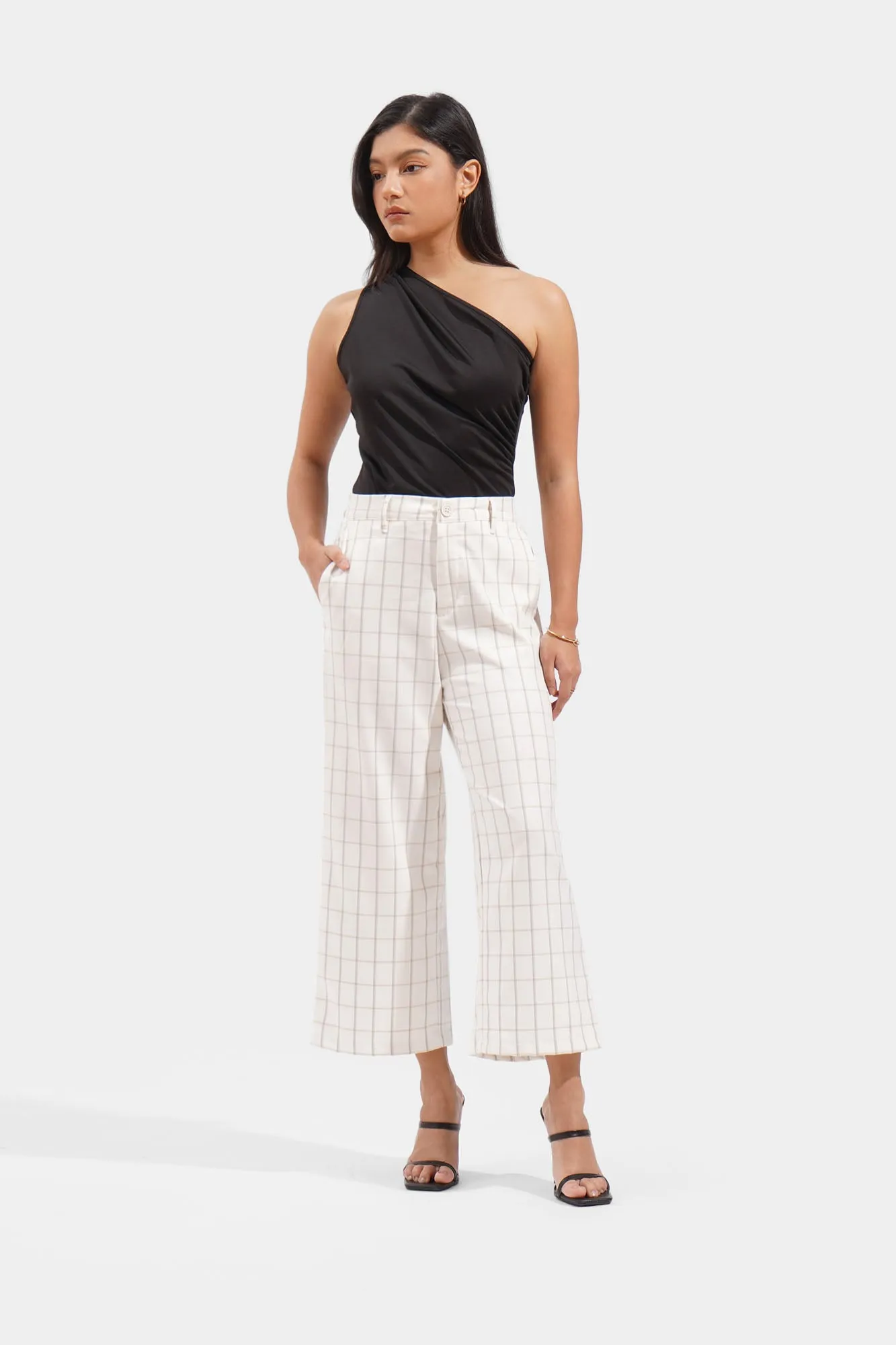 Plaid Cropped Cozy Pants