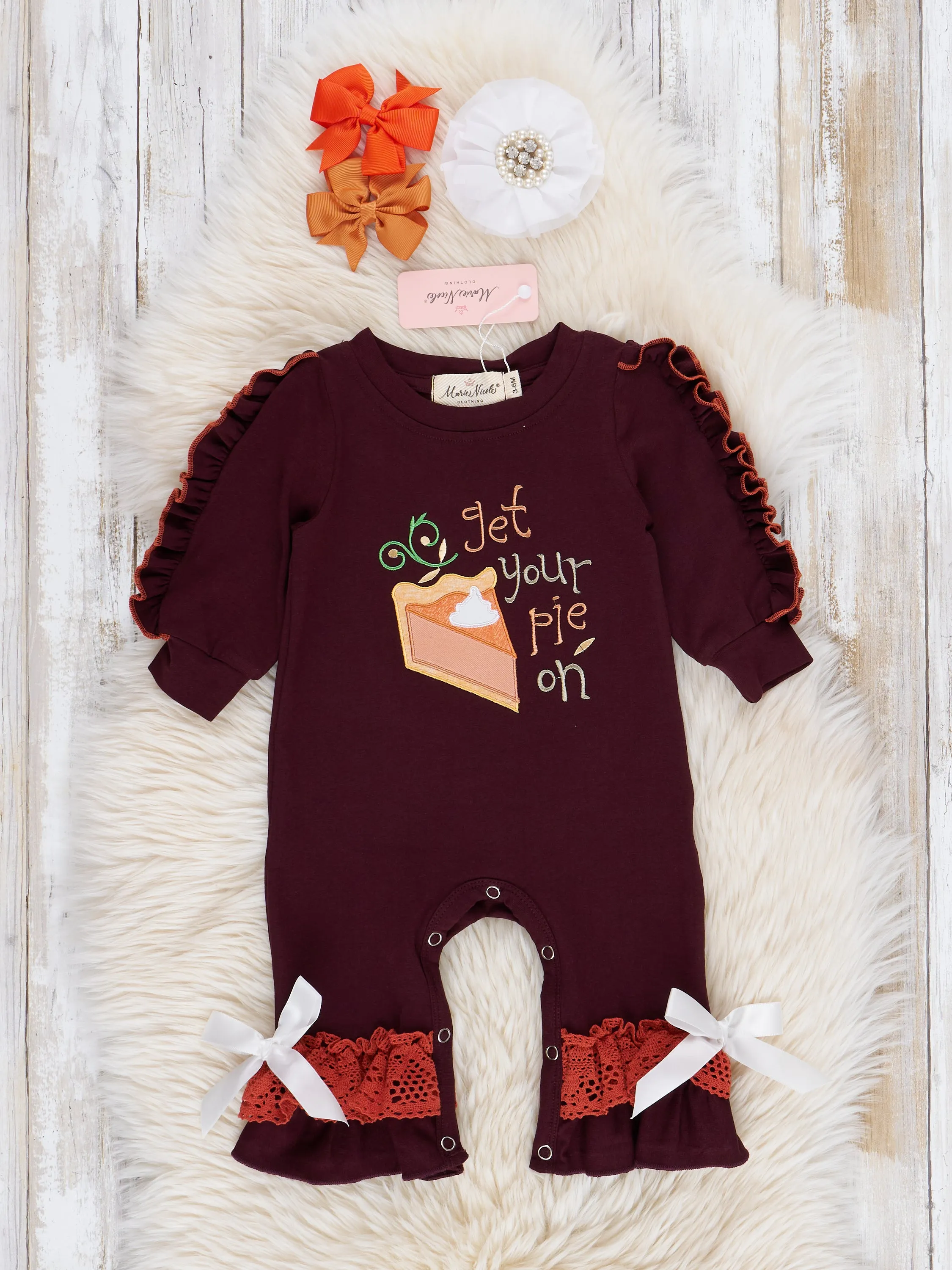 Pumpkin Pie Ruffle Romper