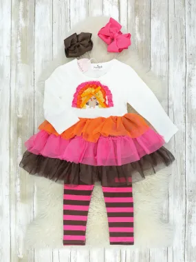 Rainbow Turkey Tulle Outfit