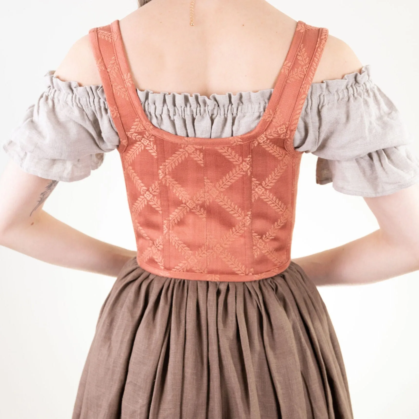 READY TO SHIP Rose Gold Renaissance Bodice