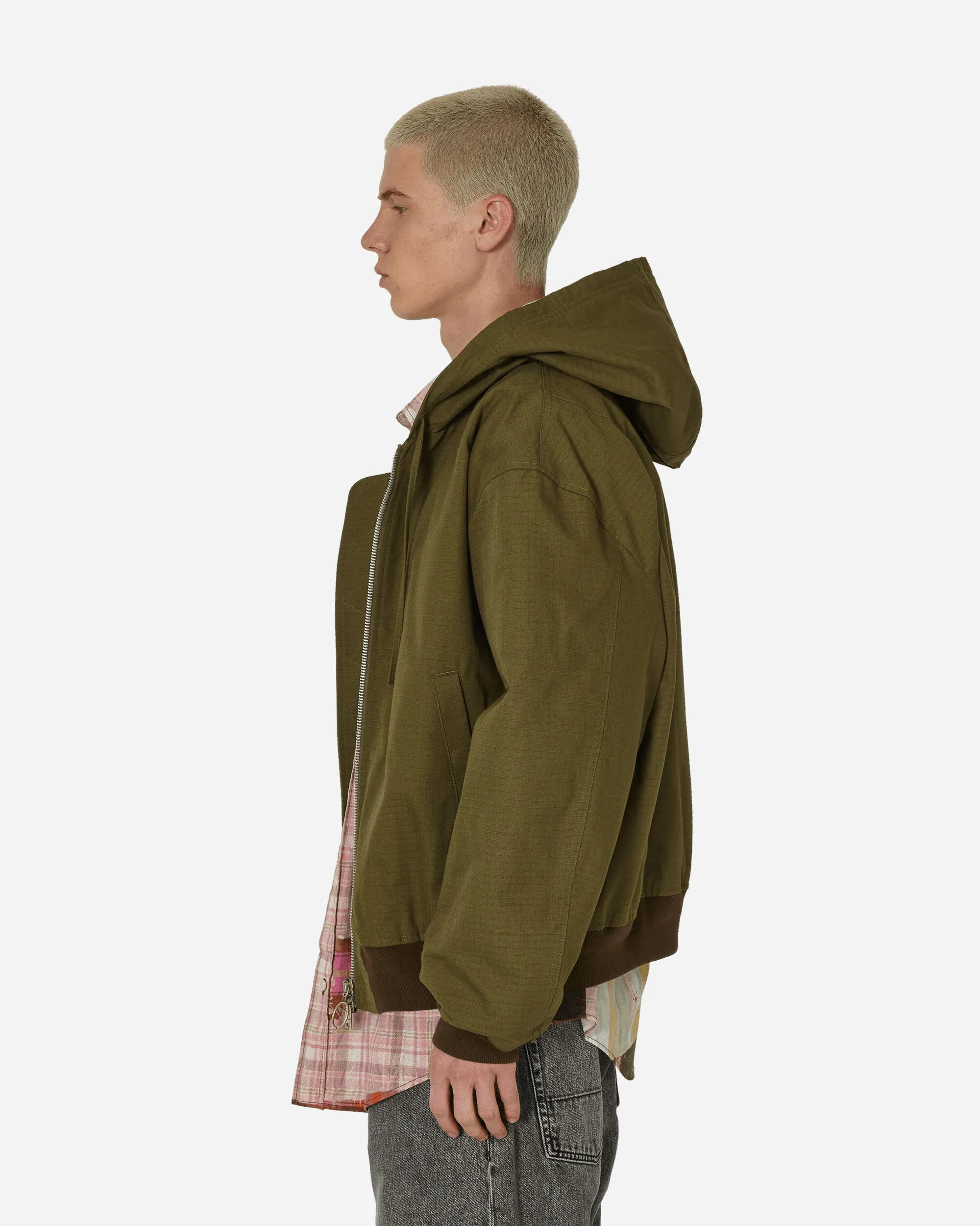 Ripstop Padded Jacket Olive Green