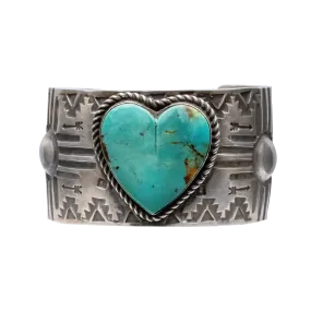 Royston Turquoise Heart Cuff | Ronnie Willie