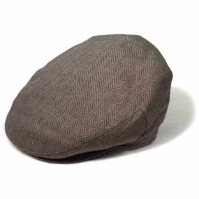 Saint Martin - Herringbone Linen Flat Cap