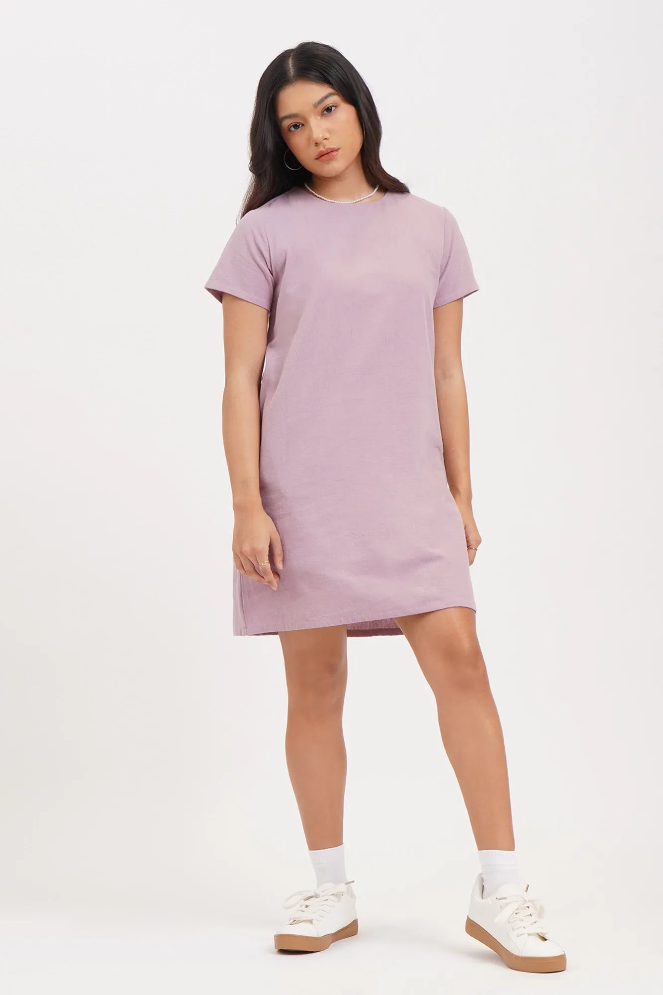 Short Sleeves Mini Dress