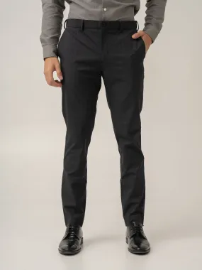 Submarine Black Checks Formal Pants