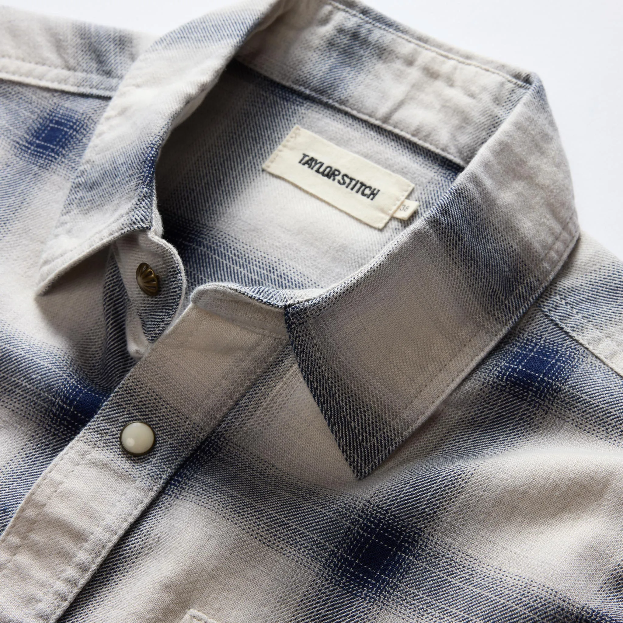 The Frontier Shirt in Indigo Shadow Plaid