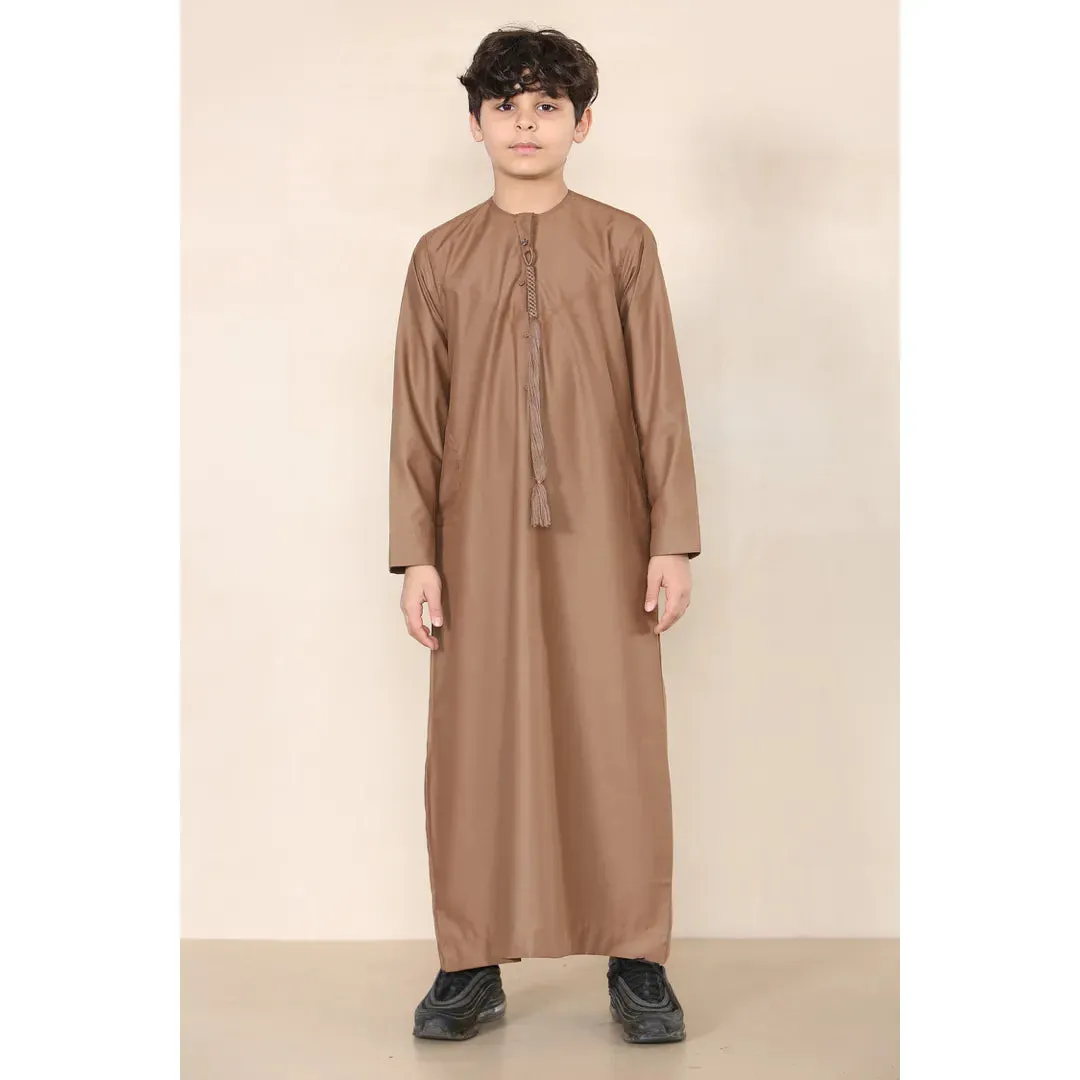 TT-001 - Boy's Emirati Thobe Islamic Clothing String Tassel