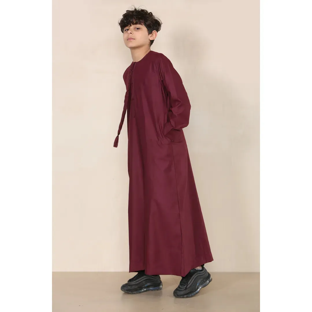 TT-001 - Boy's Emirati Thobe Islamic Clothing String Tassel