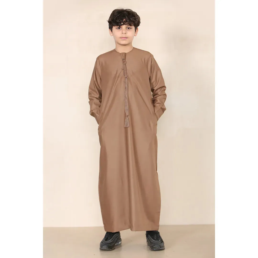 TT-001 - Boy's Emirati Thobe Islamic Clothing String Tassel