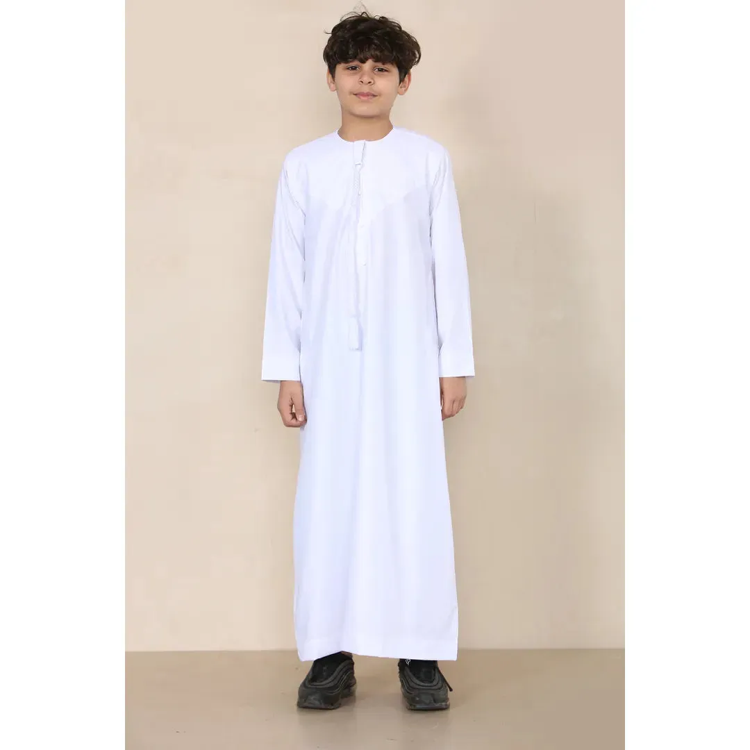 TT-001 - Boy's Emirati Thobe Islamic Clothing String Tassel