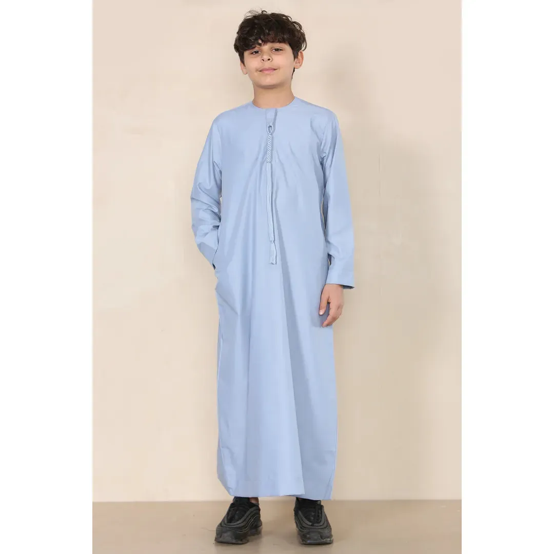 TT-001 - Boy's Emirati Thobe Islamic Clothing String Tassel