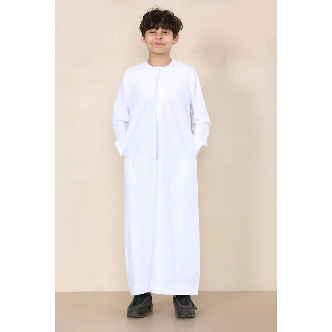 TT-001 - Boy's Emirati Thobe Islamic Clothing String Tassel