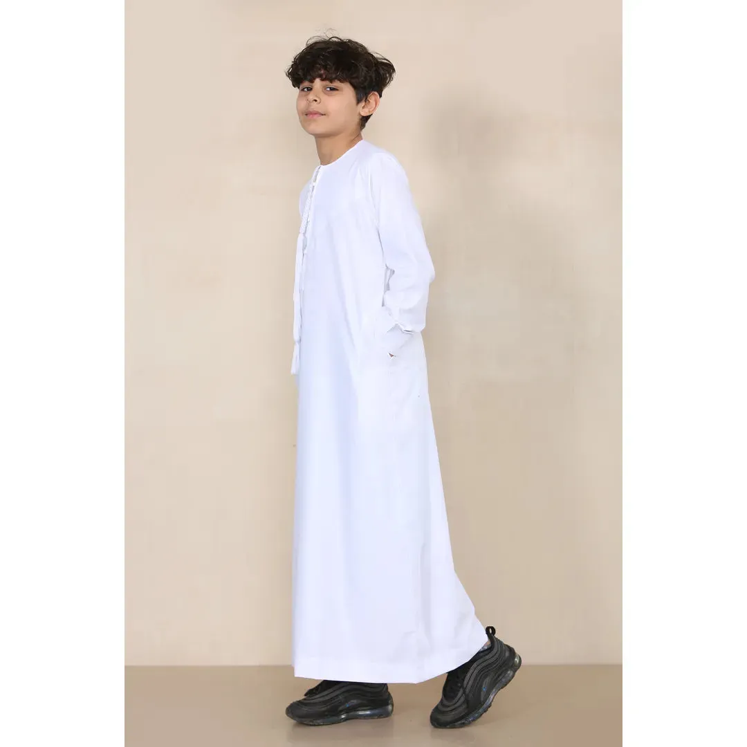 TT-001 - Boy's Emirati Thobe Islamic Clothing String Tassel